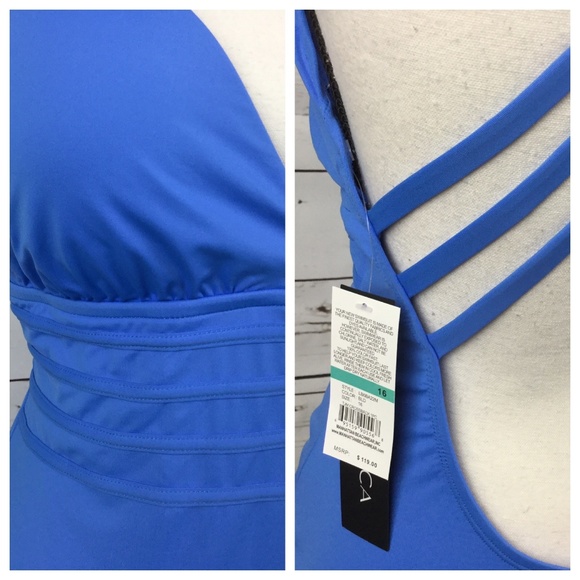 La Blanca Halter Swimsuit, Size 16 - Picture 9 of 9